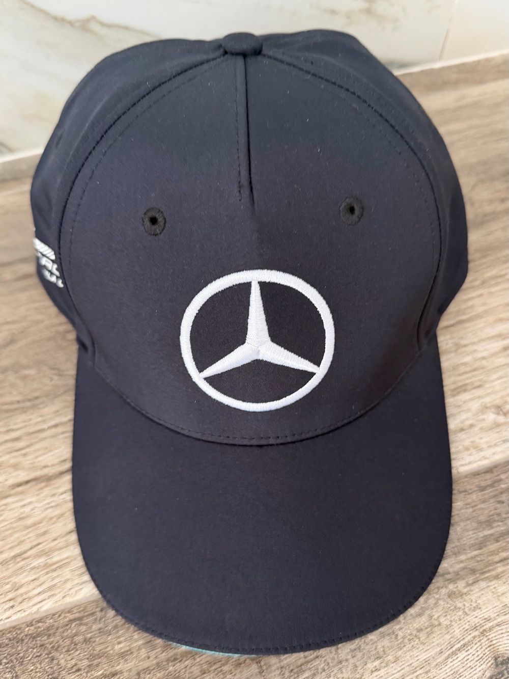 Mercedes AMG Petronas Black Cap with White Star Emblem